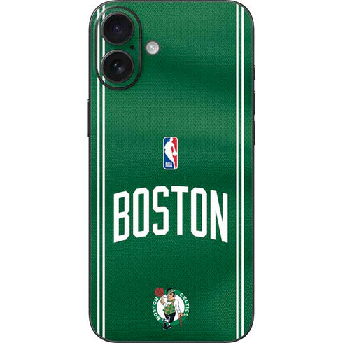 NBA Boston Celtics Jersey iPhone 16 Plus Skin